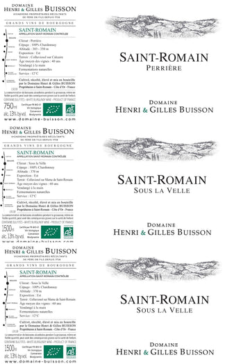 Buisson, Henri & Gilles 2022 Saint-Romain Blanc 3-Pack